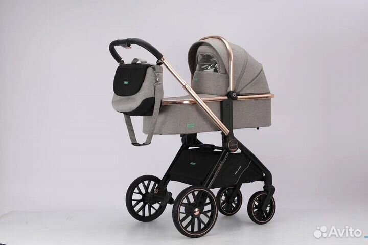 Новая коляска luxmom 788 2в1 бежевая
