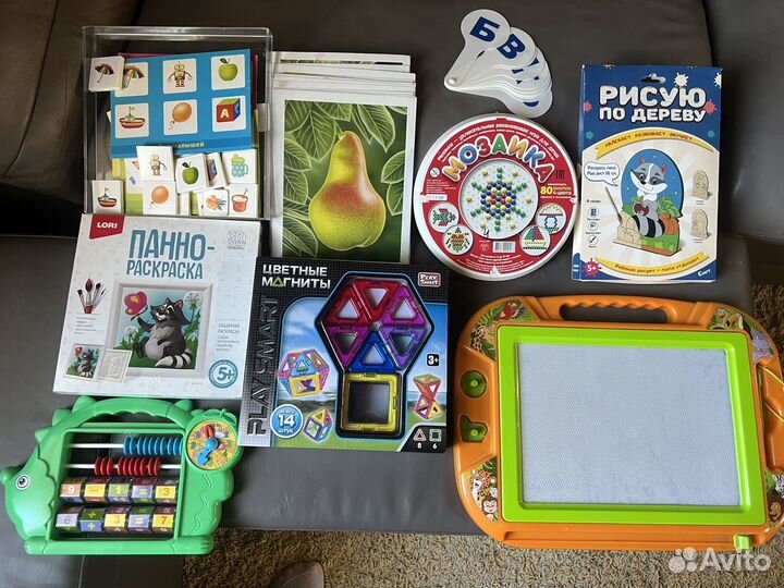 Детские разные развивающие игрушки пакетом