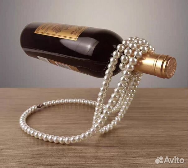 Подставка-держатель для бутылок вина жемчуг