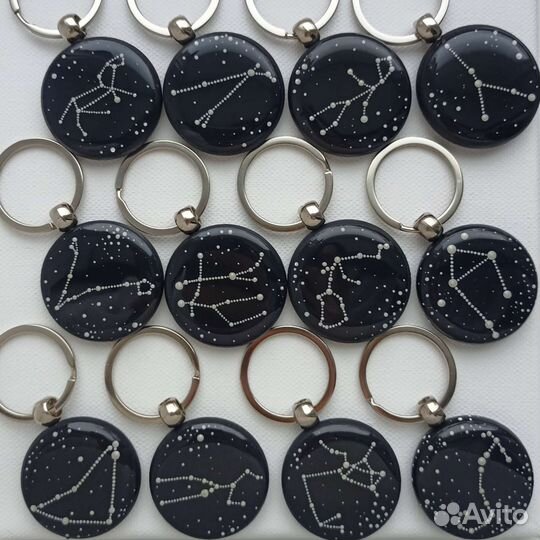 Брелок для ключей с ручной росписью