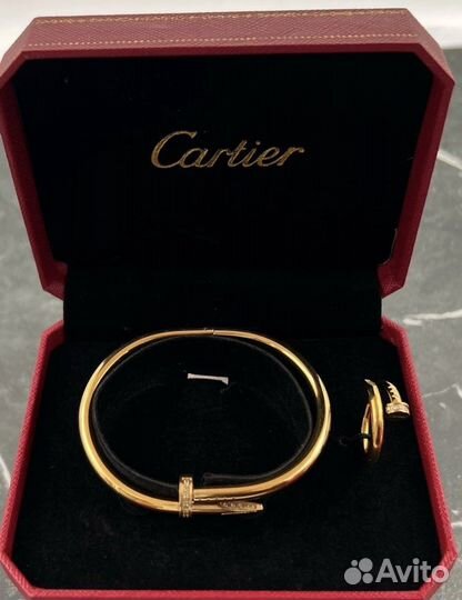 Браслет и кольцо Cartier Juste Un Clou гвоздь