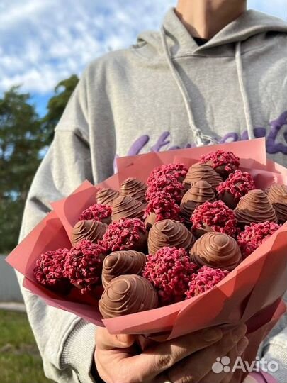 Букет из клубники в шоколаде Малина