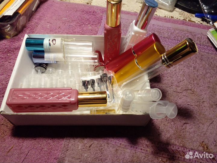 Атомайзеры, пробирки для парфюма. Всего 25 шт