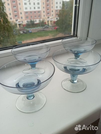 Креманка винтаж, цветное стекло