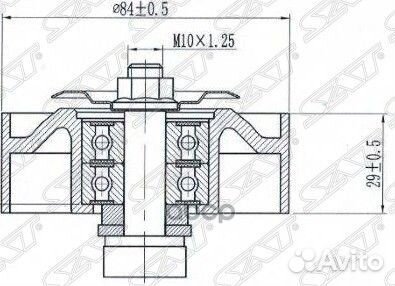 Ролик приводного ремня натяжной nissan navara(D
