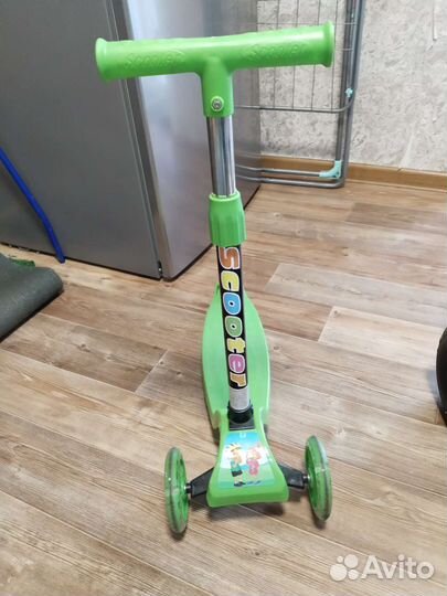 Самокат детский трехколесный бу