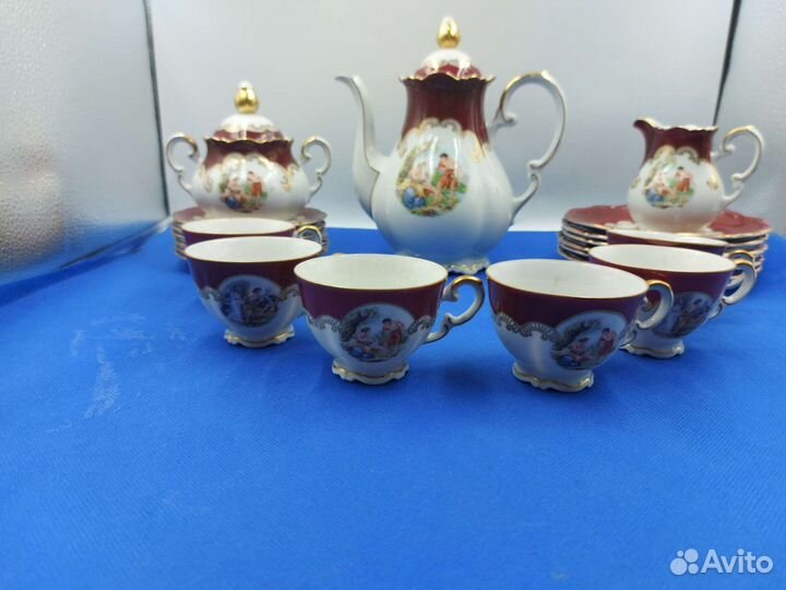 Антикварный кофейный сервиз mitterteich