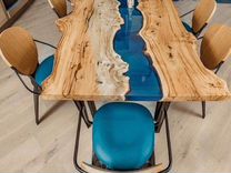 Столы из слэбов, столы- "реки" из эпоксидной смолы
