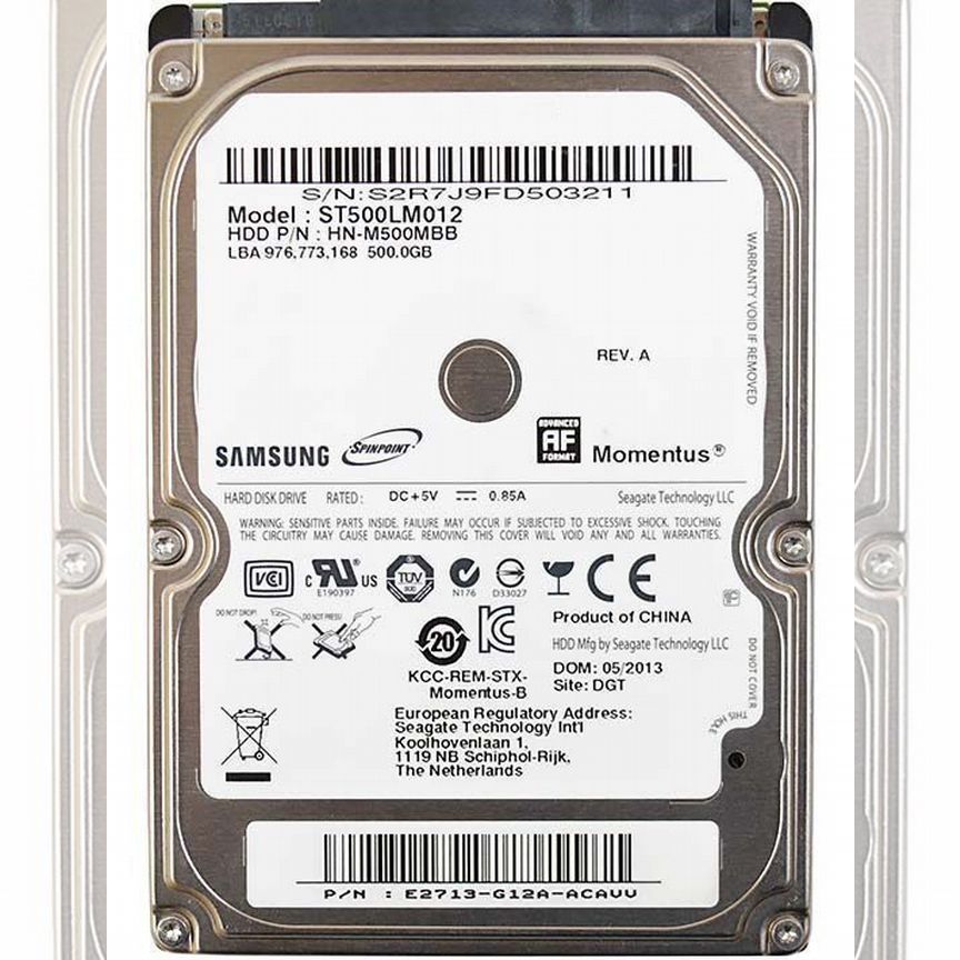 [HN-M500MBB] Жесткий Диск Seagate 500gb Sata2 2,5" Hn-M500mbb