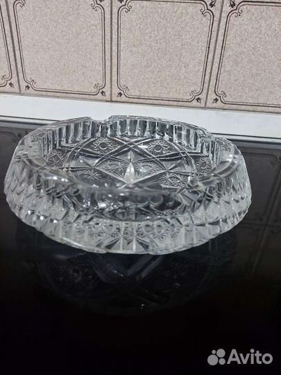 Хрустальная пепельница. Чехословакия