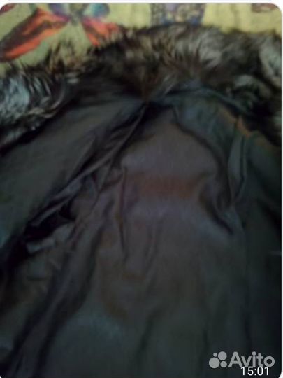 Шуба натуральная из чернобурой лисы