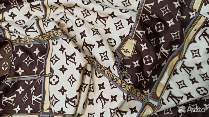 Платок louis vuitton 100cm твилловый шелк