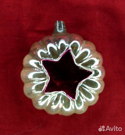 Ёлочная игрушка Звезда в лучах редкость