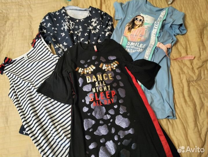 Вещи на девочку пакетом рост 134,140,146