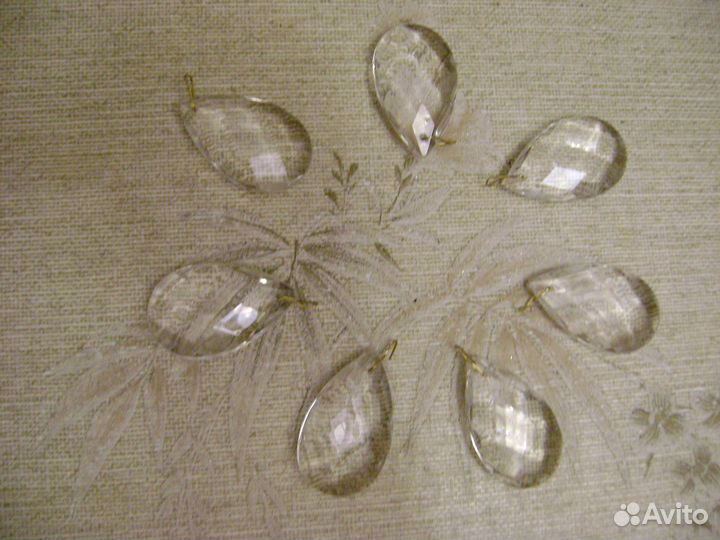 Подвески хрусталь(зап.части)для люстры,бра Колпино