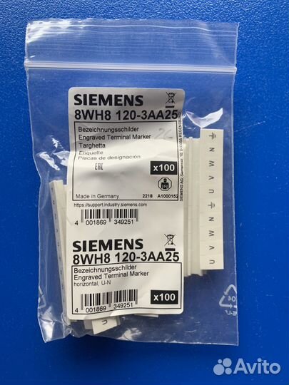 Siemens 8WH8 120-3AA25 Терминал-маркер