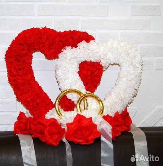 Новые свадебные украшения на автомобиль+пoдapoк