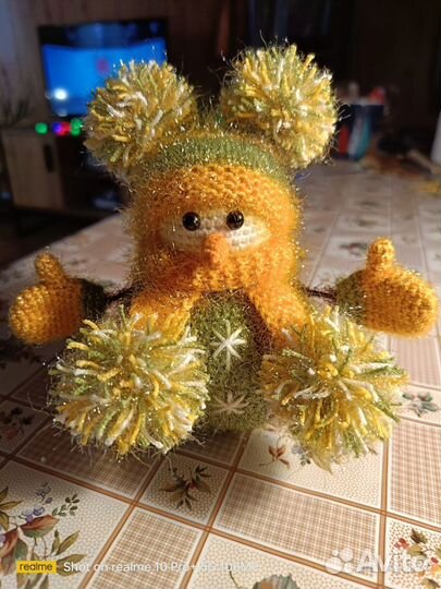 Интерьерная игрушка-снеговик