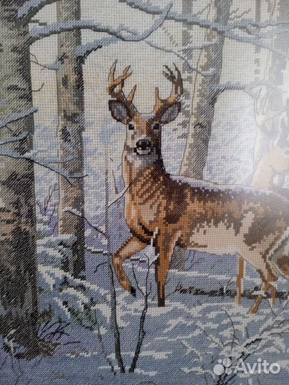 Картина вышитая крестом ручная работа