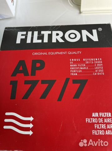 Фильтр воздушный Filtron AP 177/7