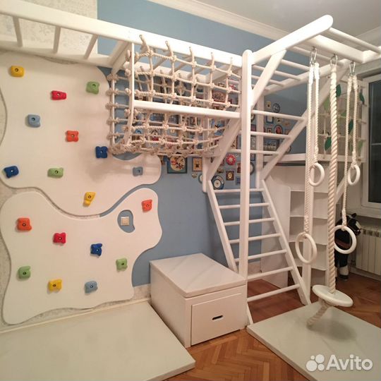 Детская кровать + спортивный комплекс