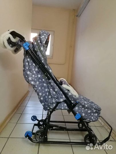 Детские санки с колесами