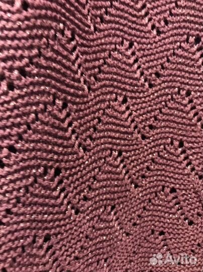 Джемпер с люрексом бордо