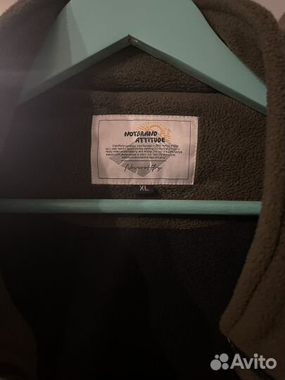 Флисовая кофта на молнии xl