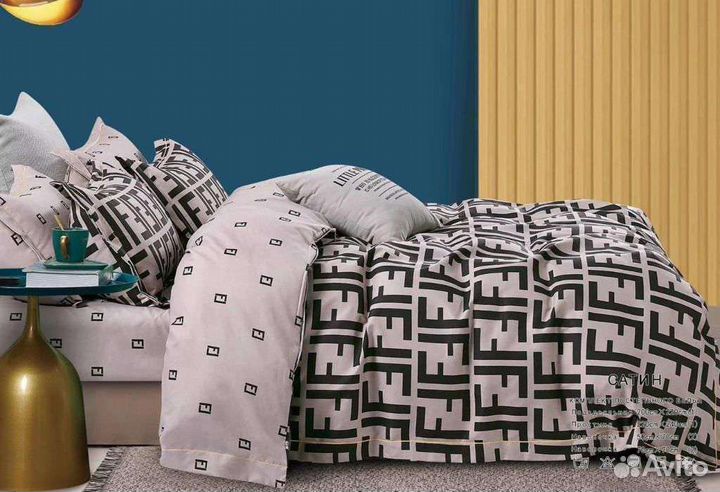 Постельное белье сатин евро