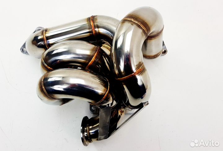 Выпускной коллектор + даунпайп Mitsubishi Lancer E