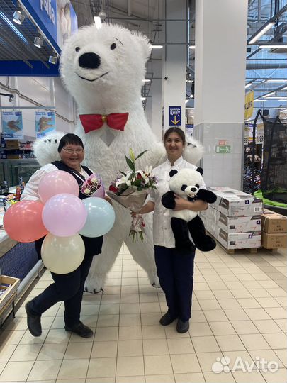 Поздравление от Ростовых кукол Маши и Медведей