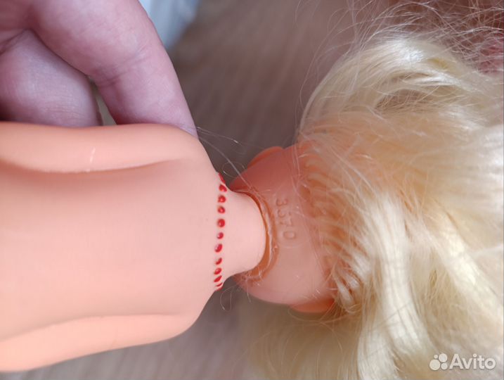 Кукла русалка СССР ГДР ари зеленая 15 см