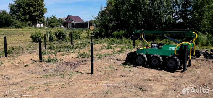 Винтовые сваи с установкой