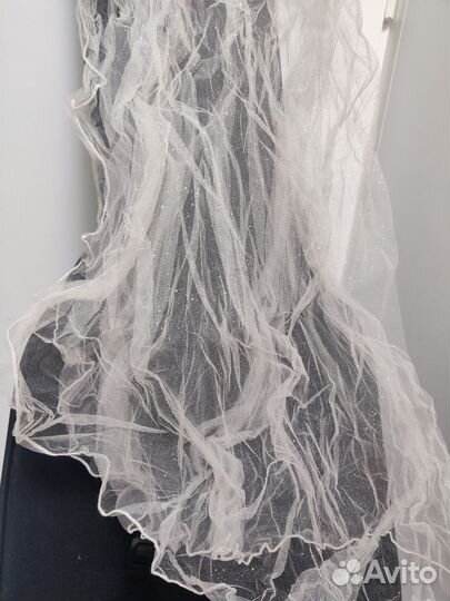 Фата с блёстками