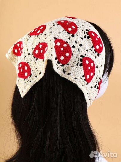 Летние косынки вязаные бандана y2K