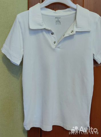 Белые polo 128 рост