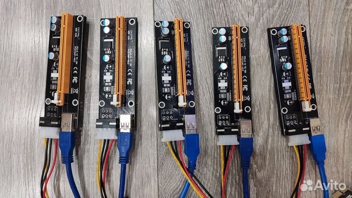 Райзер pci-e, 5 шт., Molex