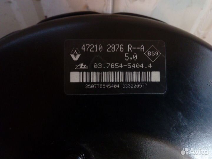 Усилитель тормозов вакуумный для Renault Duster