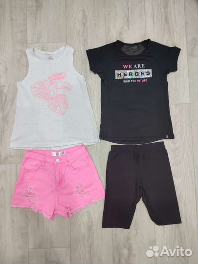 Вещи пакетом на девочку р 140-146