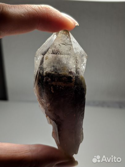 Кристалл аметист раухтопаз горный хрусталь