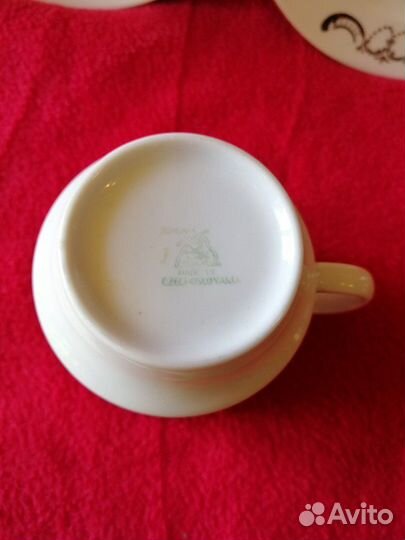 Фарфоровая чехословацкая чайная тройка. Bohemia