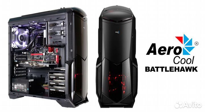 Корпус для компьютера пк Aerocool Battlehawk