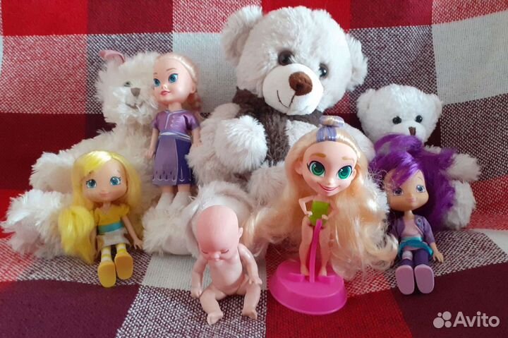 Игрушки пакетом куклы для девочек