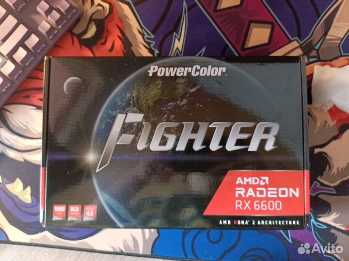 PowerColor видеокарта Radeon rx 6600 на гарантии