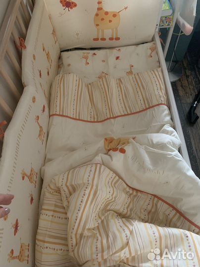 Детская приставная кроватка (полный комплект)