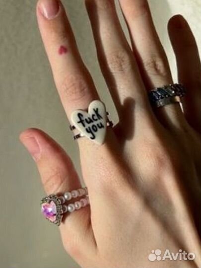 Кольцо - керамика ручная работа