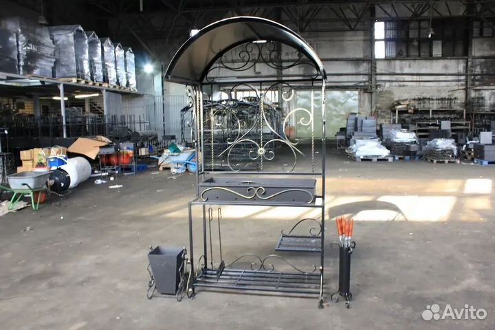 Мангал с печкой