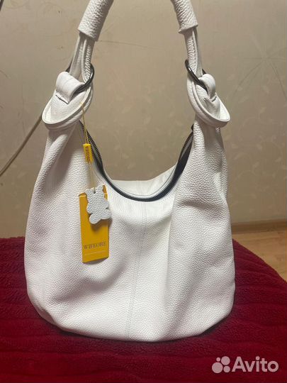 Сумка мешок женская натуральная кожа