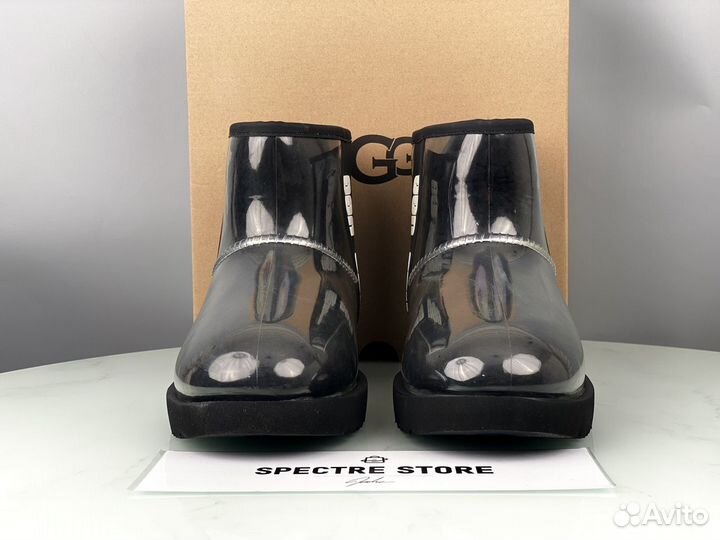 Угги Женские силиконовые Ugg Classic Clear Black