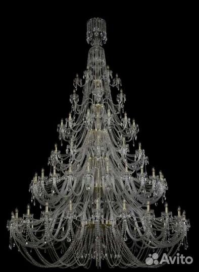 Люстра хрустальная чехословакия